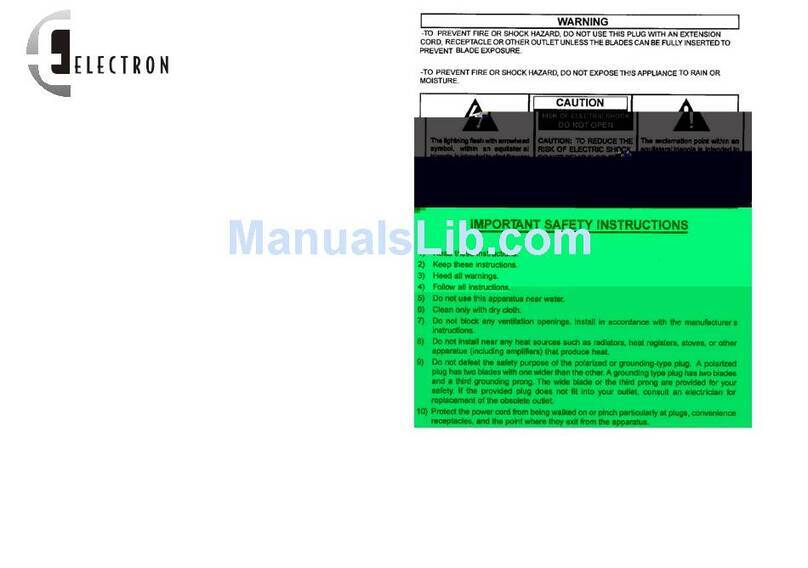 Electron RCD 310E instruction manual