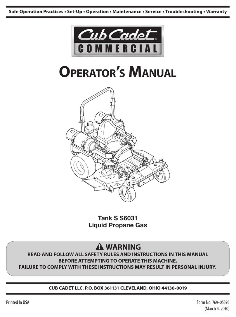 Cub Cadet THE TANK S6031 User manual Cub Cadet THE TANK S6031 User manual