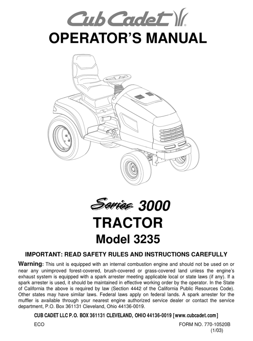 Cub Cadet GT 3235 User manual