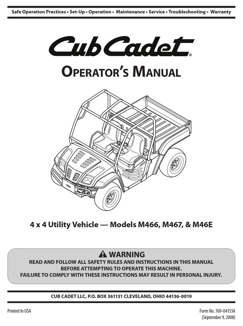 Cub Cadet M466 User manual
