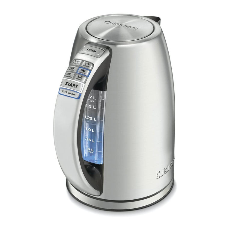 Cuisinart PerfecTemp CPK-17 INSTRUCTION AND RECIPE BOOKLET