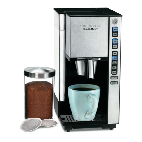 Cuisinart SS-1 - Cup-O-Matic Single Serve Coffeemaker Instruction booklet