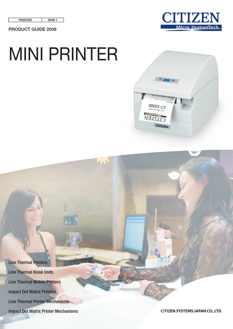 Citizen Mini Printer User manual