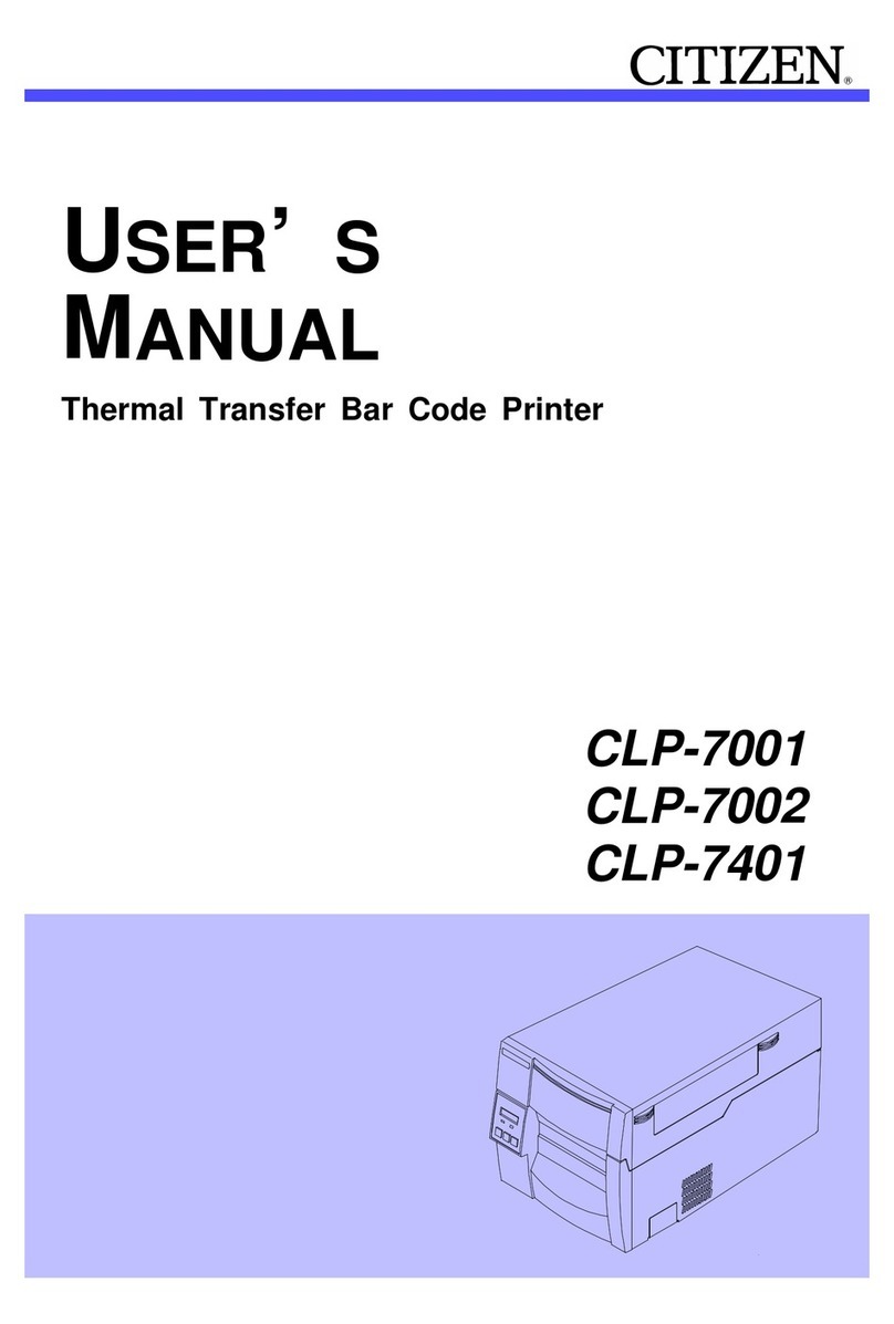 Citizen CLP-7001 User manual