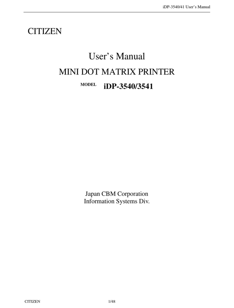 Citizen iDP-3540/3541 User manual