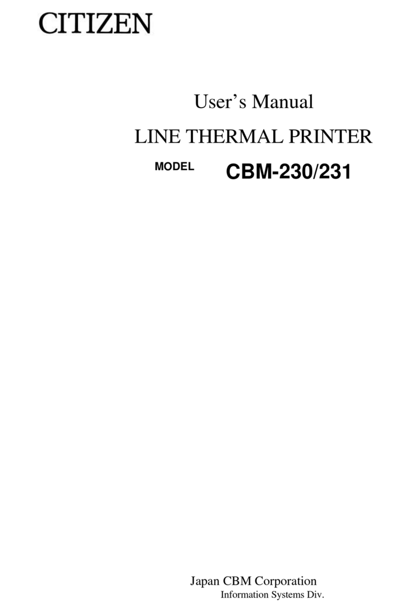 Citizen CBM-230/231 User manual