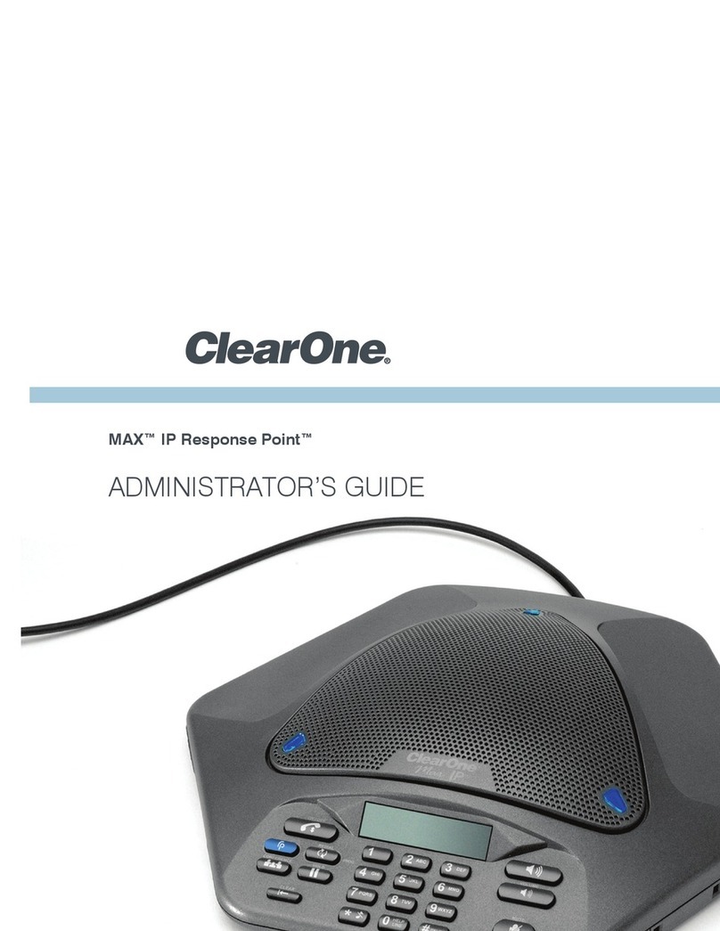 Clear One MAX IP Response Point Service manual