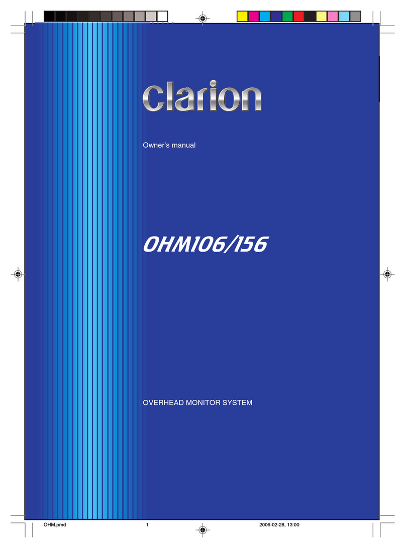 Clarion OHM156 owner's manual
