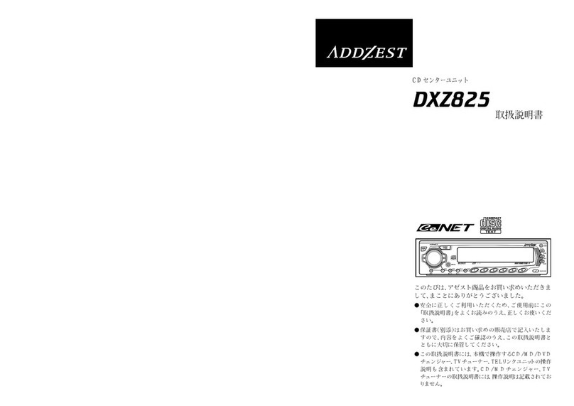 Clarion Addzest DXZ825 User manual