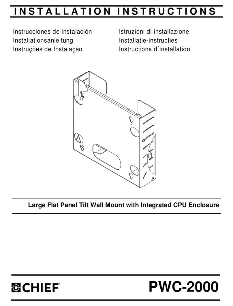 CHIEF PWC-2000 User manual