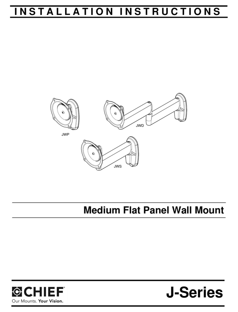 CHIEF Medium Flat Panel Wall Mount JWD installation instructions CHIEF Medium Flat Panel Wall Mount JWD installation instructions