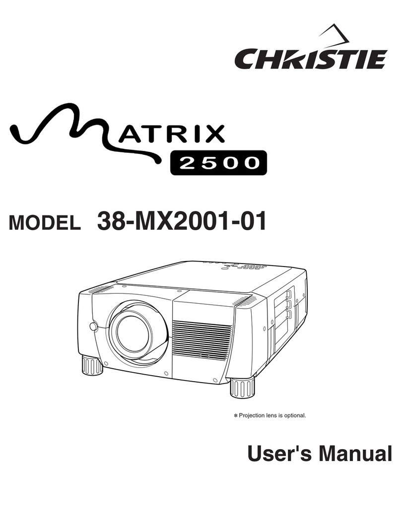 Christie Matrix 2500 38-MX2001-01 user manual