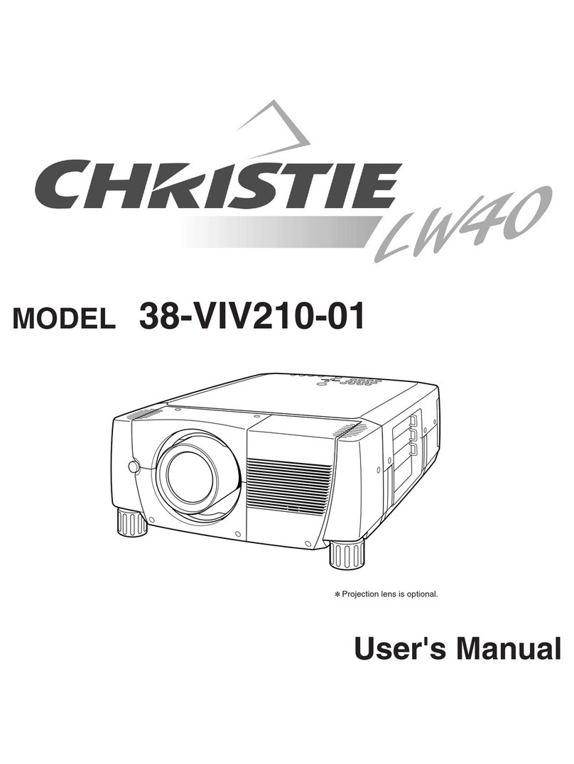 Christie 38-VIV210-01 User manual Christie 38-VIV210-01 User manual