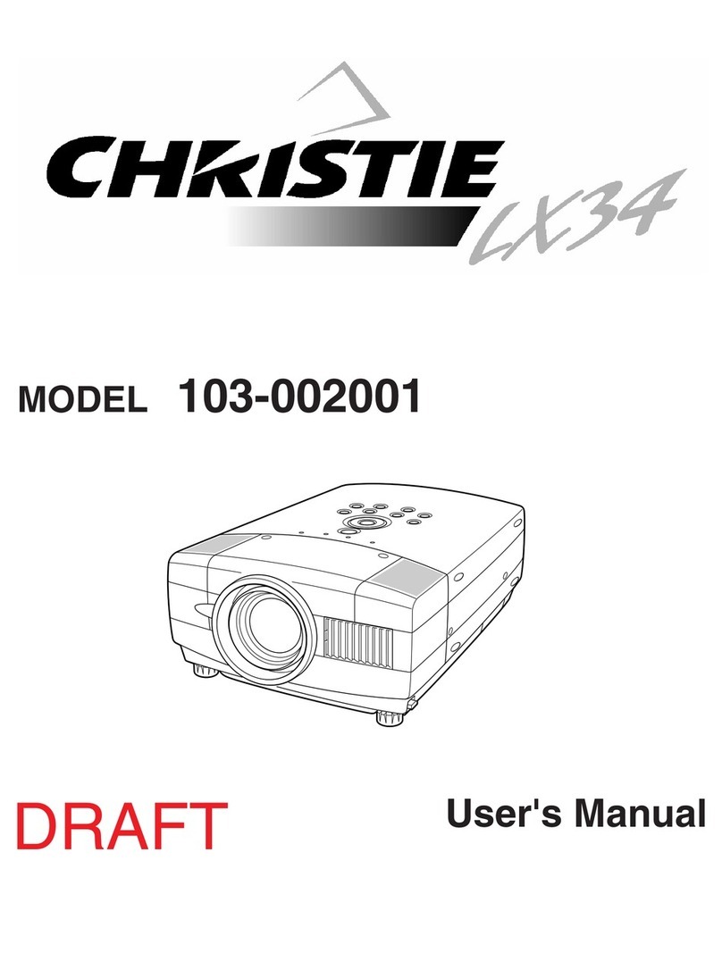 Christie 103-002001 User manual
