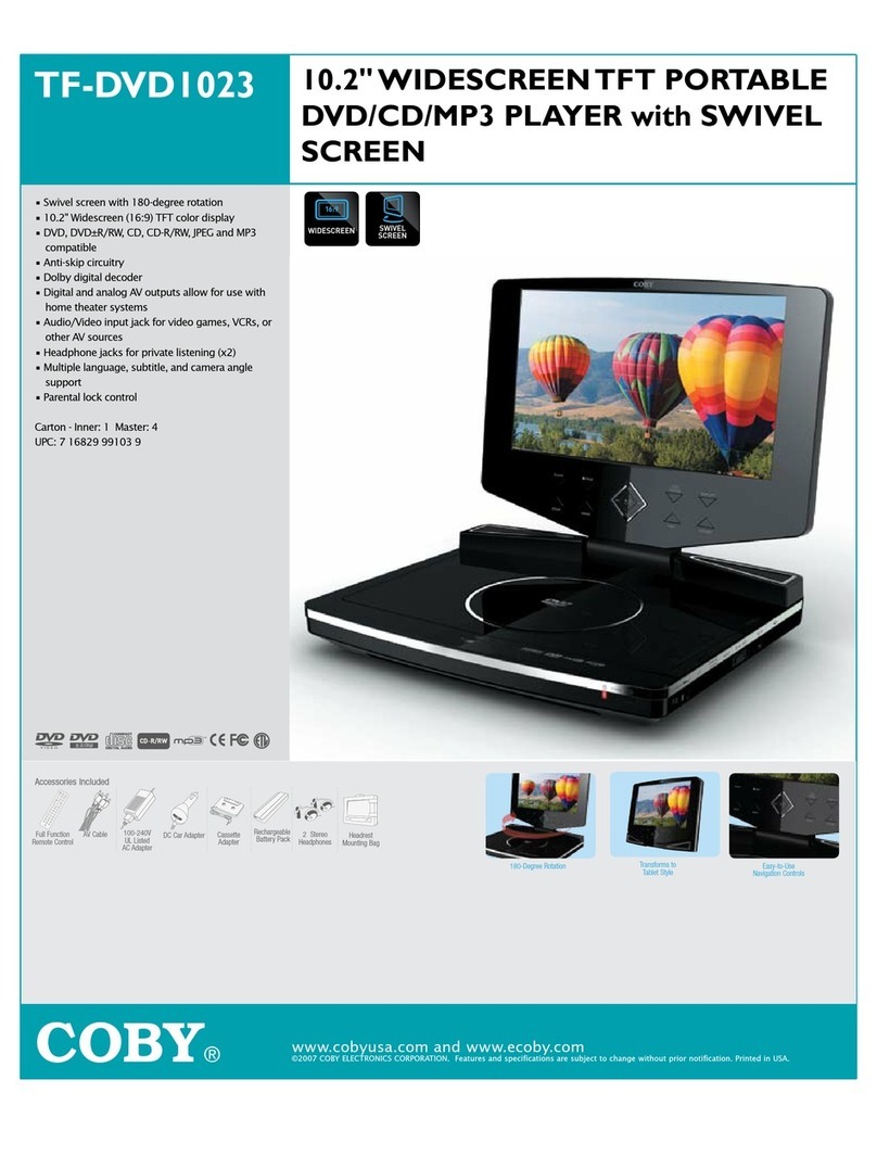 Coby COBY TF-DVD 1023 User manual