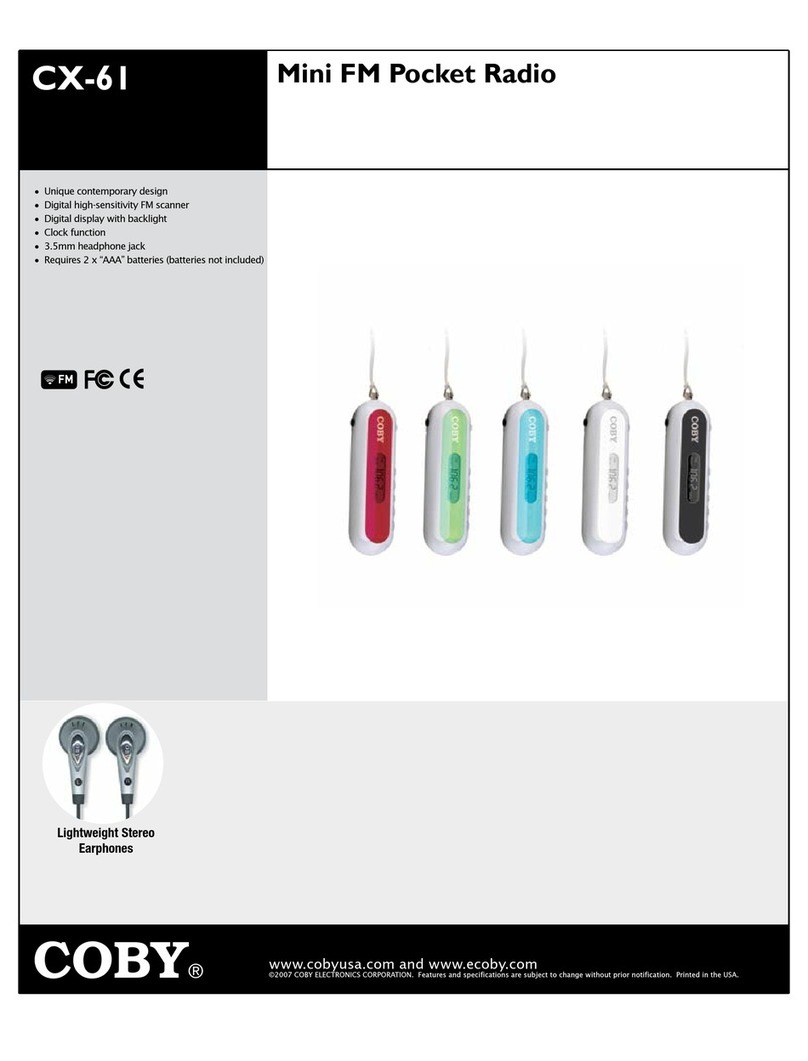 Coby GTX 1054 User manual