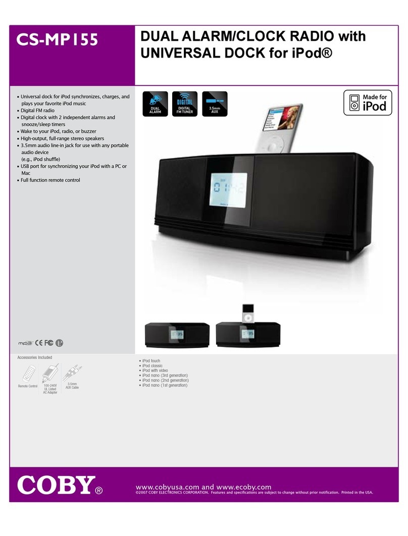 Coby CS-MP155 User manual