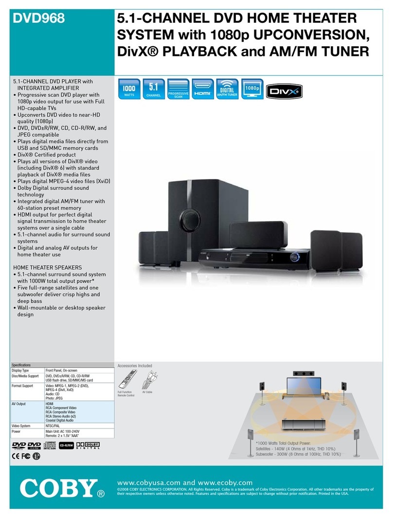 Coby DVD968 Specifications