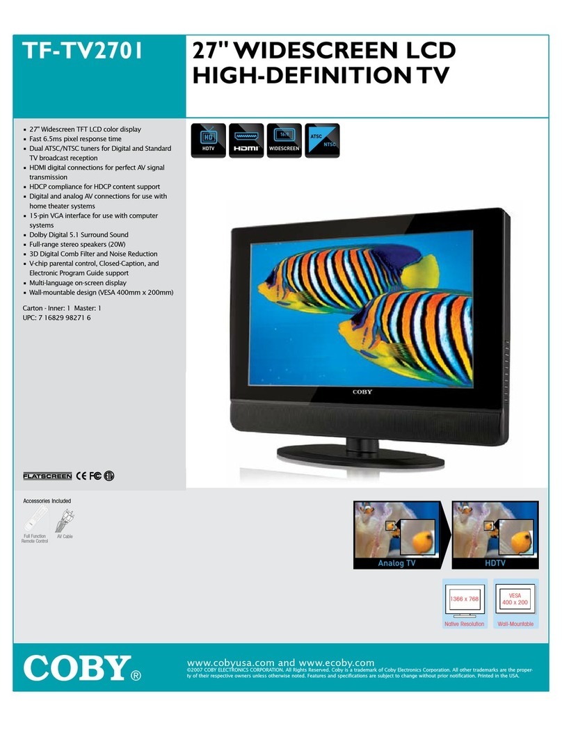 Coby TF-TV2701 User manual Coby TF-TV2701 User manual
