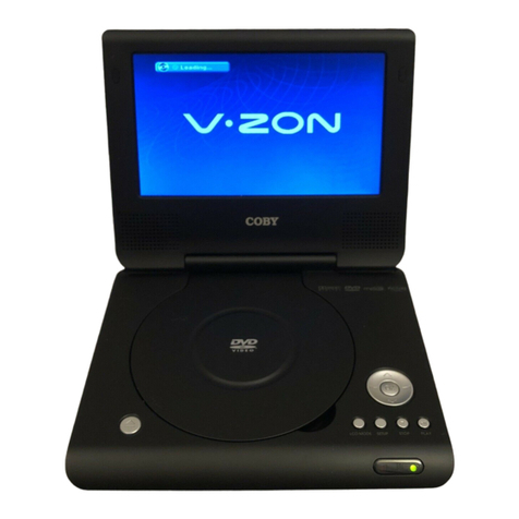 Coby TFDVD7008 - DVD Player - 7 User manual