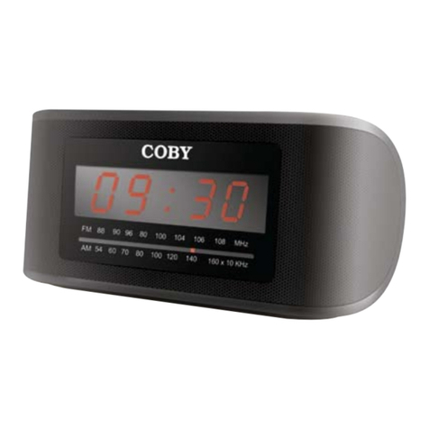 Coby CRA54 - Digital Alarm Clock User manual