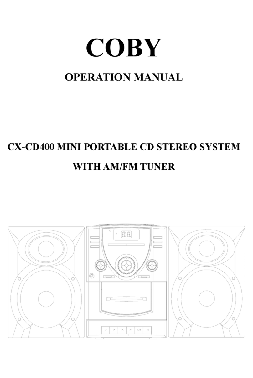 Coby CX CX-CD400 Operation manual