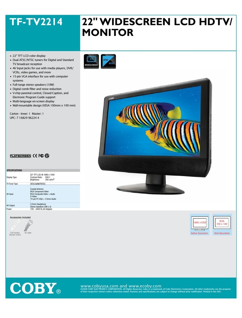 Coby TF-TV2214 Specifications