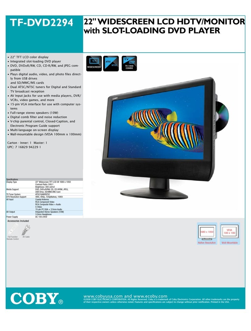 Coby TF-DVD2294 Specifications