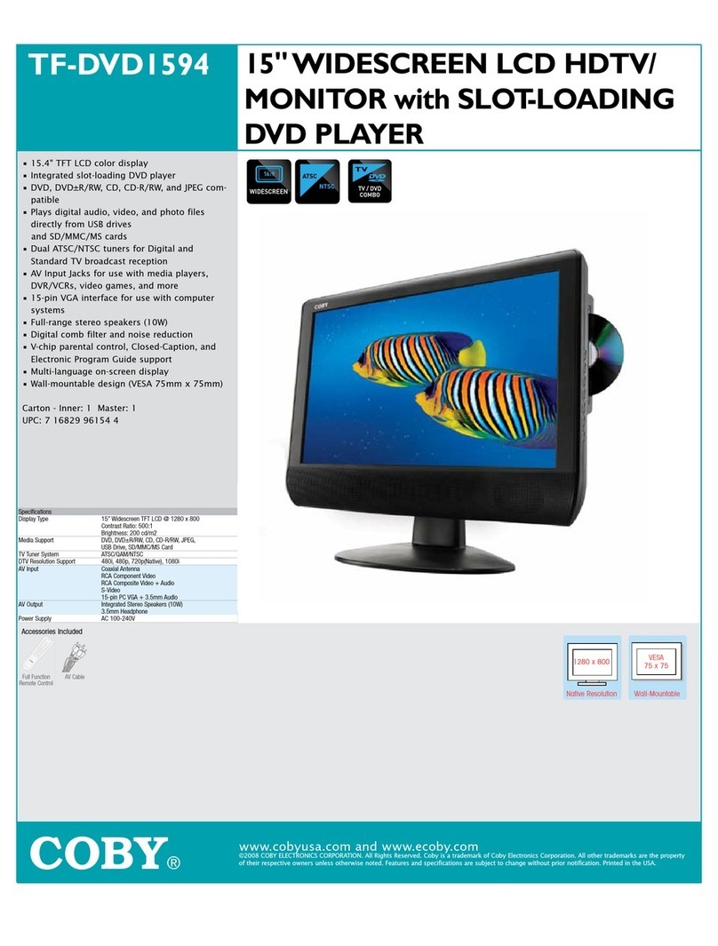 Coby TF-DVD1594 Specifications
