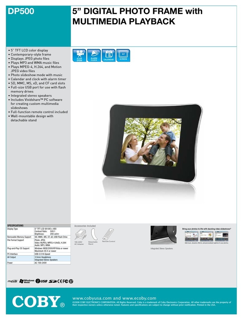 Coby DP500 User manual