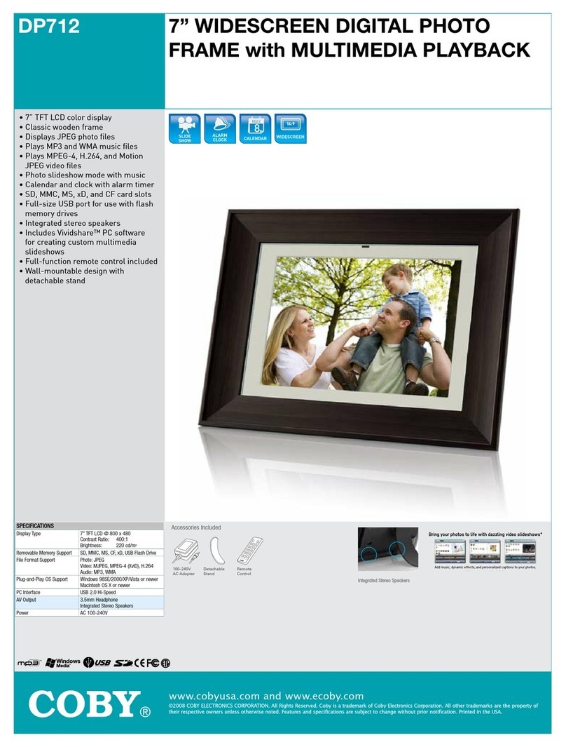 Coby COBY DP712 User manual