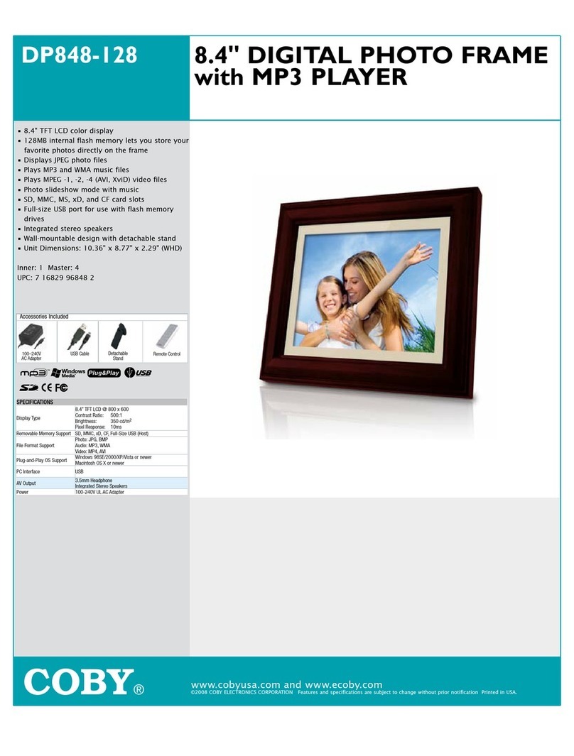 Coby COBY DP848-128 Specifications