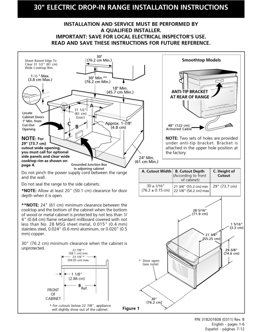 Frigidaire FED367DSB User manual