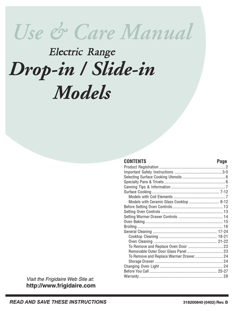 Frigidaire FED367DSB User manual
