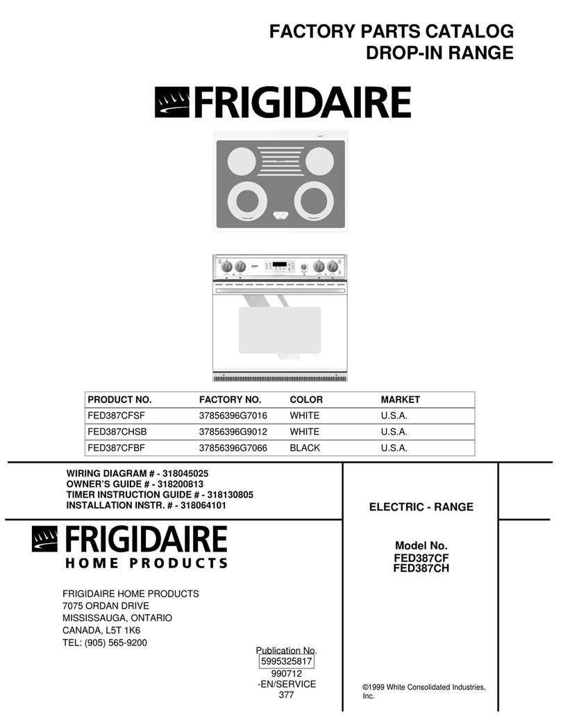 Frigidaire FED387CF User manual