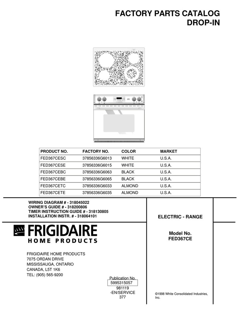Frigidaire FED367CE User manual