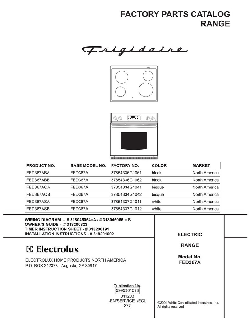 Frigidaire FED367A User manual Frigidaire FED367A User manual