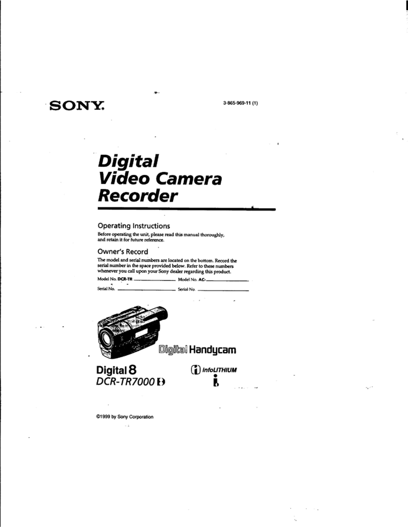 Sony DCR-TR7000 User manual