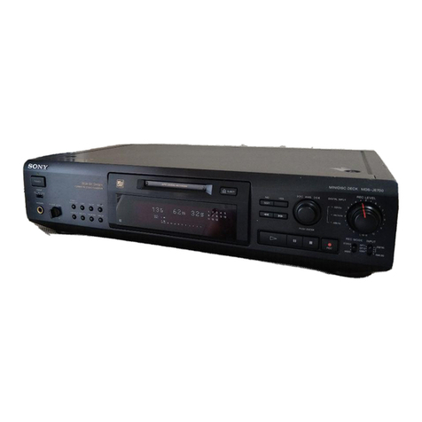 Sony MDS-JE700 - Mini Disc Player User manual