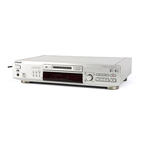 Sony MDS-JE530 - Md Player operating instructions