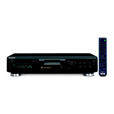 Sony MDS-JE330 - Md Player User manual Sony MDS-JE330 - Md Player User manual