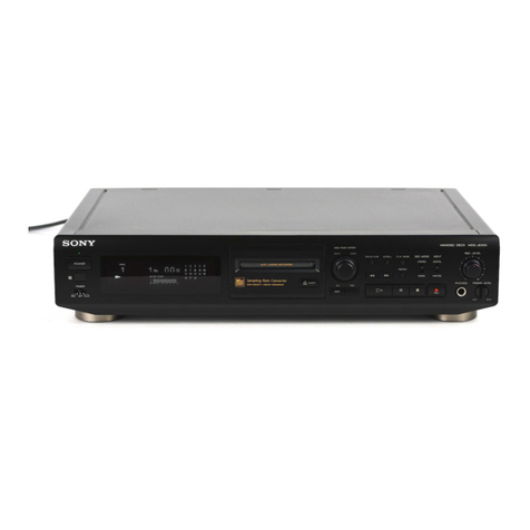 Sony MDS-JE500 - Mini Disc Player User manual