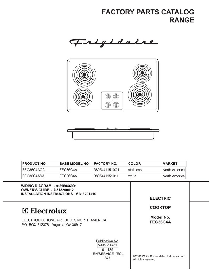 Frigidaire FEC36C4ACA Factory parts catalog