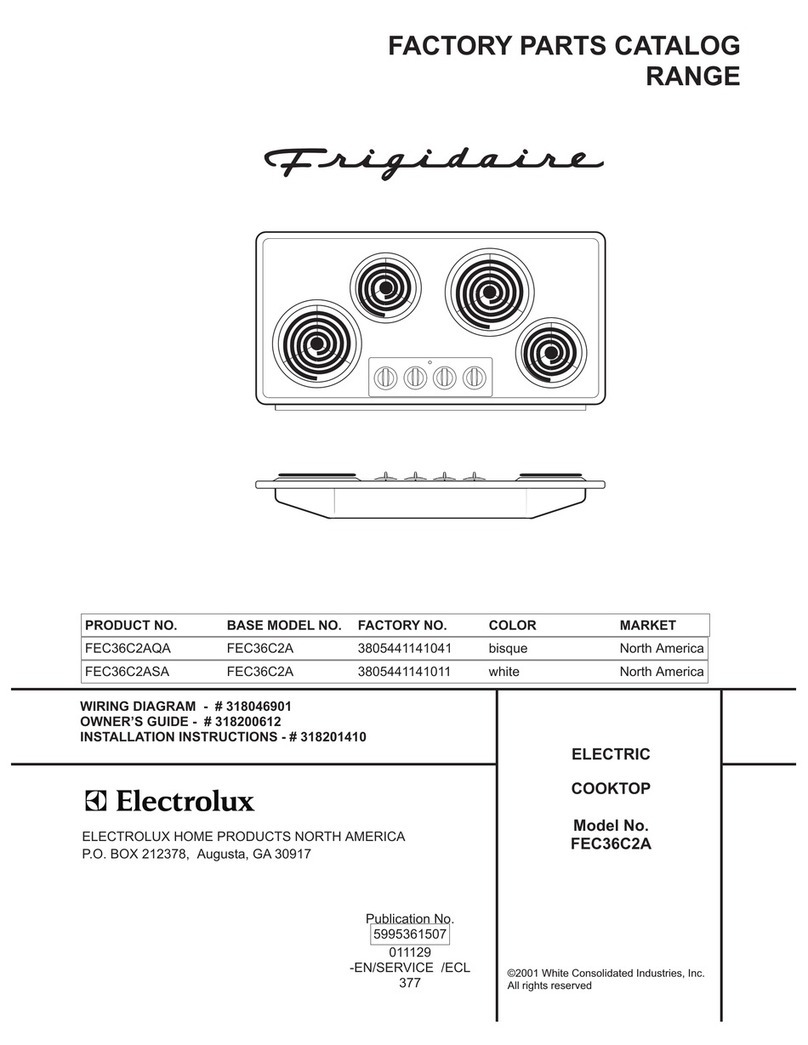 Frigidaire FEC36C2AQA User manual