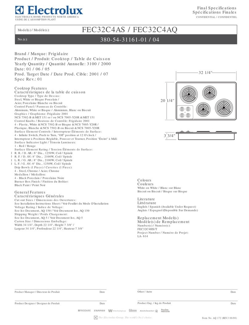 Frigidaire FEC32C4AS User manual Frigidaire FEC32C4AS User manual