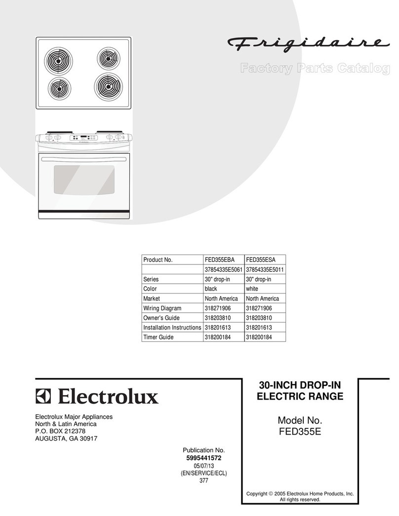 Frigidaire FED355E User manual Frigidaire FED355E User manual