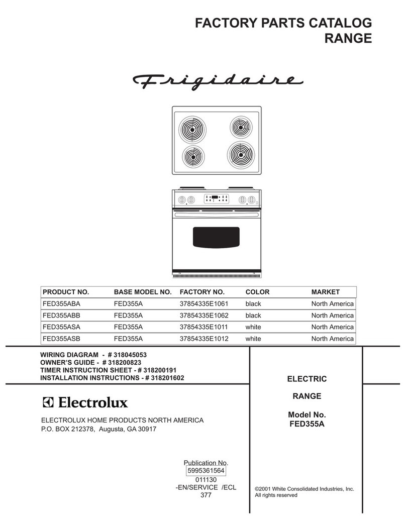 Frigidaire FED355A User manual