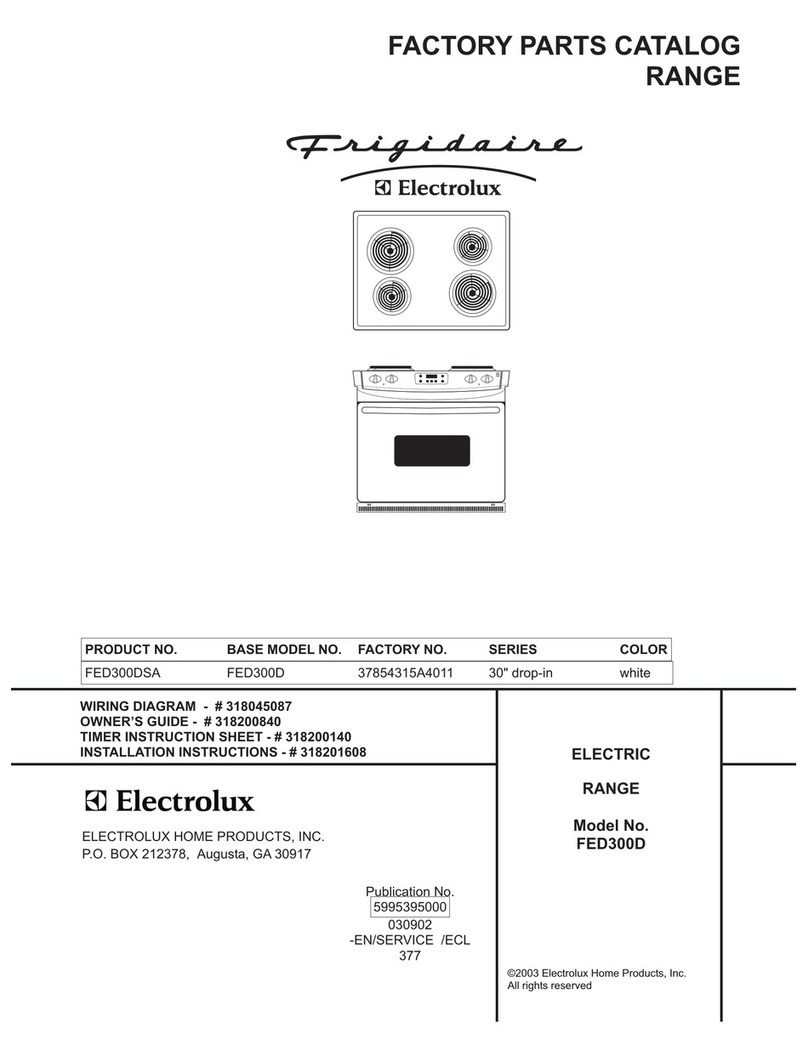 Frigidaire FED300D User manual