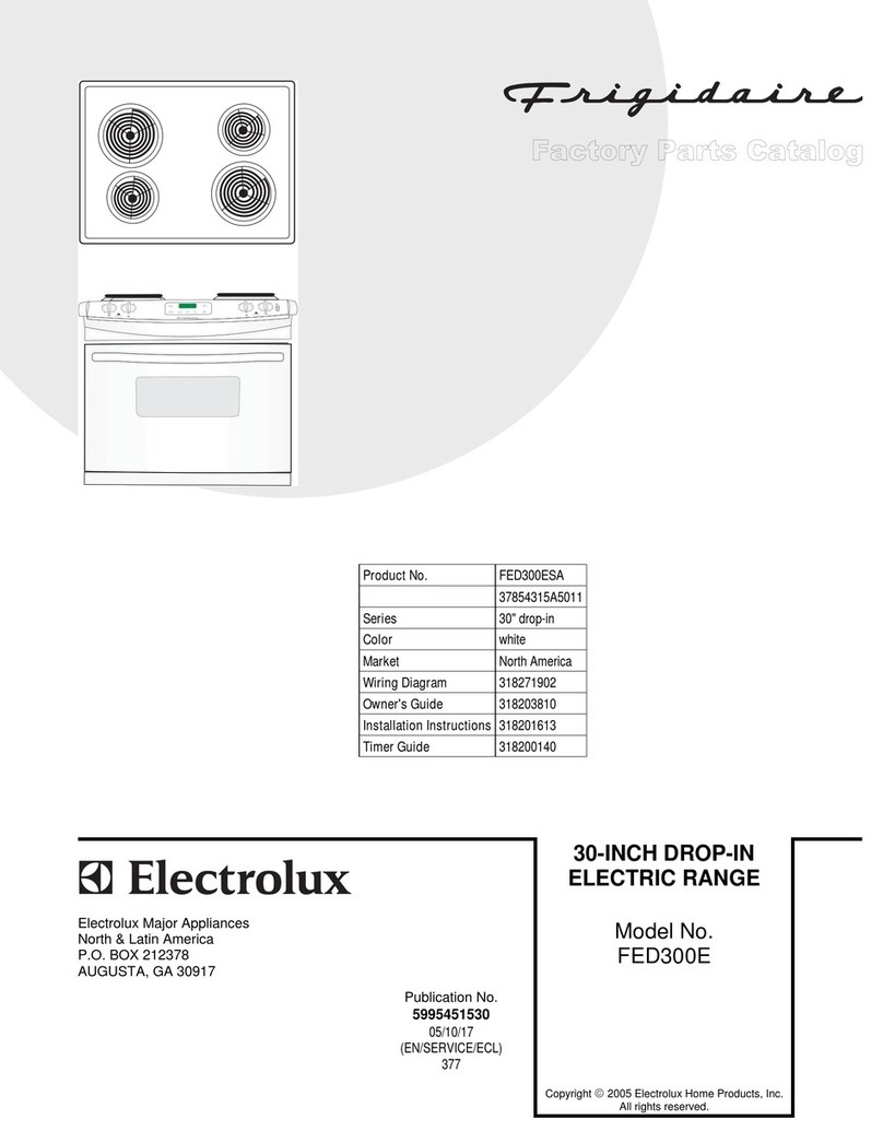 Frigidaire FED300E User manual Frigidaire FED300E User manual