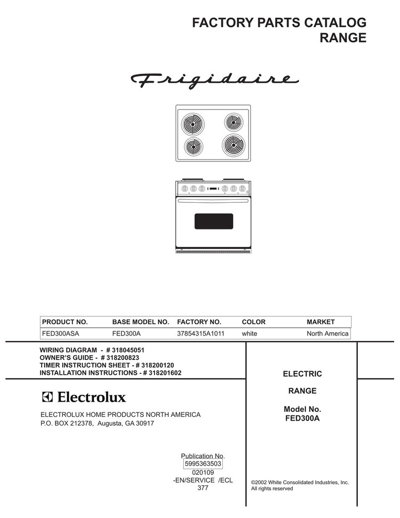 Frigidaire FED300A User manual Frigidaire FED300A User manual